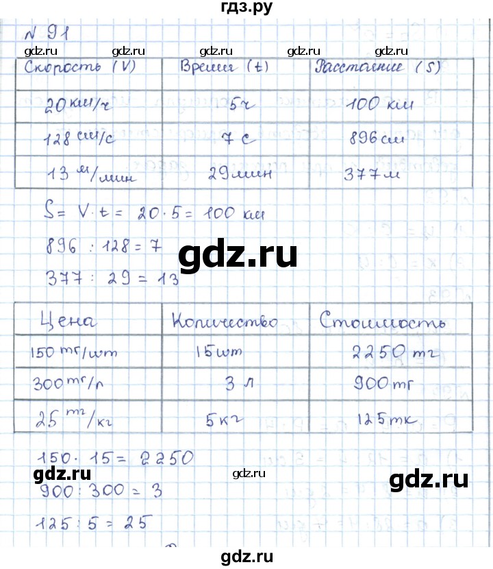 ГДЗ по математике 5 класс Абылкасымова   упражнение - 91, Решебник