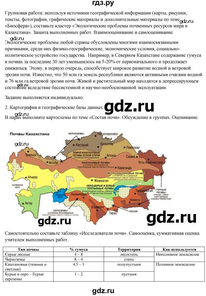 ГДЗ по географии 7 класс Егорина   параграф - 39, Решебник