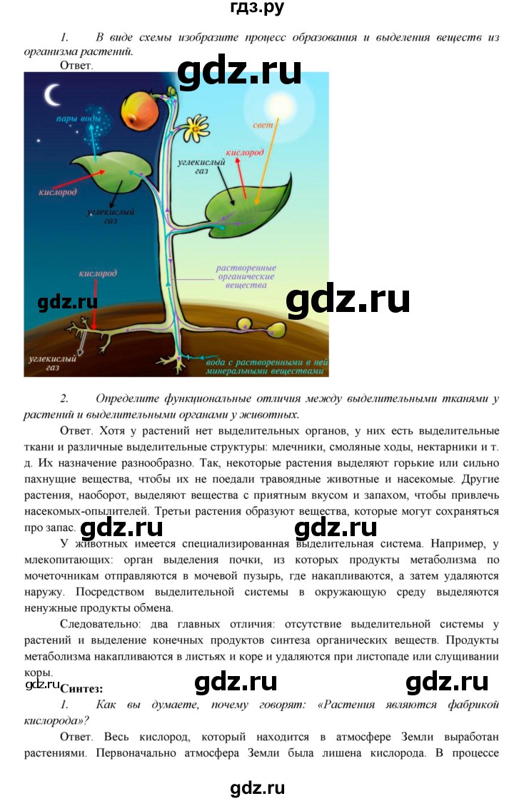 ГДЗ по биологии 7 класс Соловьева   страница - 116, Решебник