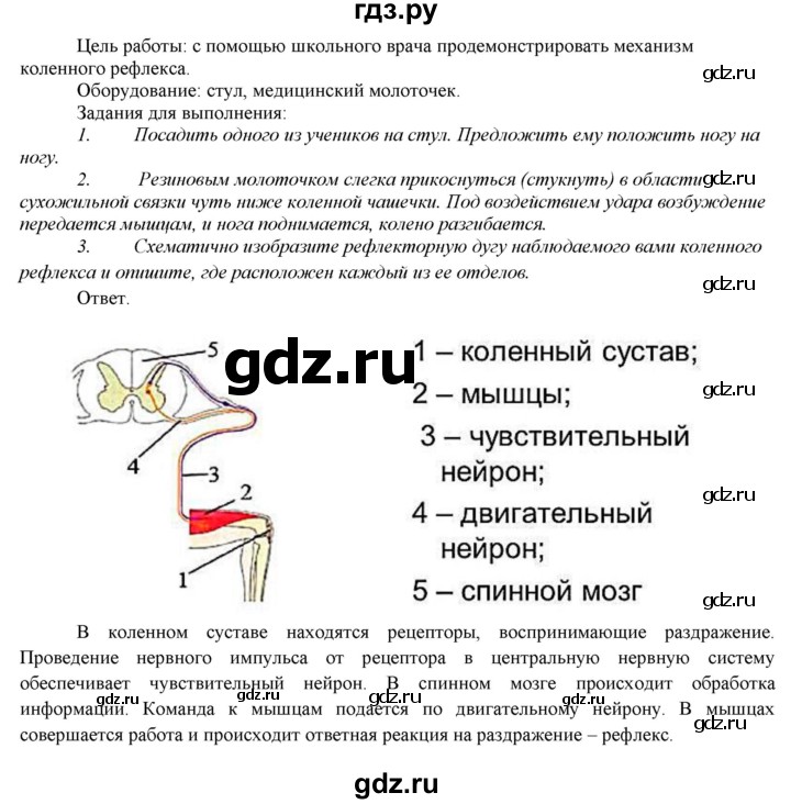 ГДЗ по биологии 7 класс Соловьева   страница - 153, Решебник