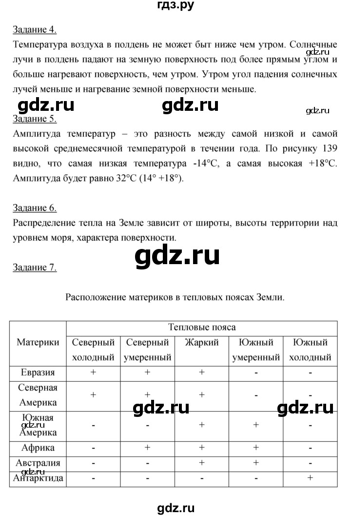 ГДЗ по географии 6 класс Румянцев рабочая тетрадь  страница - 72, Решебник