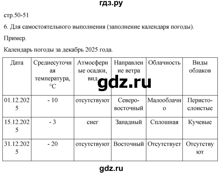 ГДЗ по географии 6 класс Румянцев рабочая тетрадь (Климанова)  страница - 50, Решебник 2023