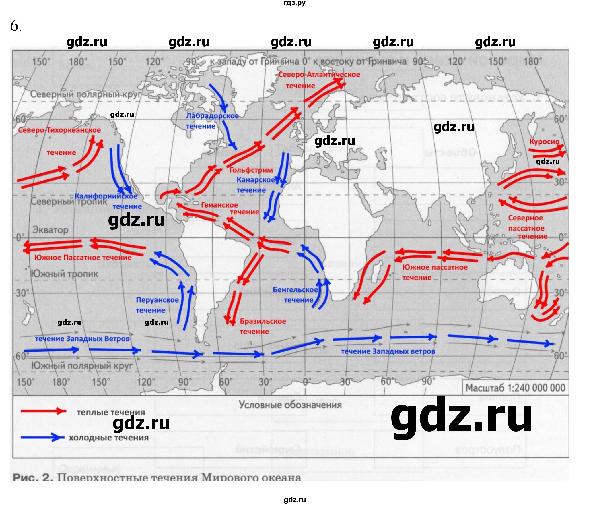 ГДЗ по географии 6 класс Румянцев рабочая тетрадь (Климанова)  страница - 9, Решебник 2023