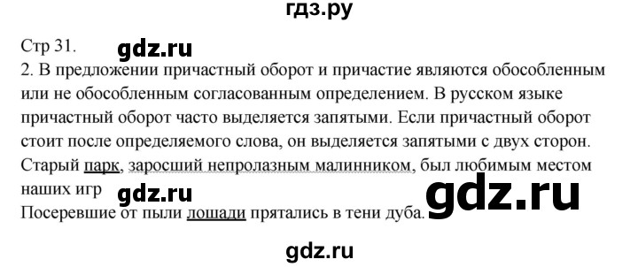ГДЗ по русскому языку 8 класс Жанпейс   часть 1. страница - 31, Решебник