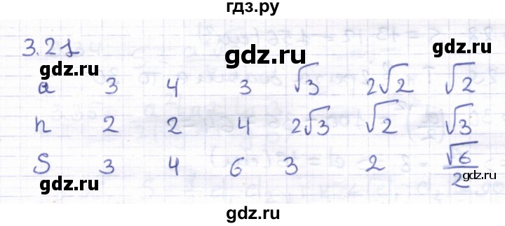 ГДЗ по геометрии 8 класс Шыныбеков   раздел 3 - 3.21, Решебник