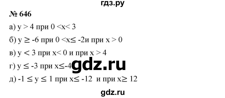 ГДЗ по алгебре 8 класс Бунимович   упражнение - 646, Решебник