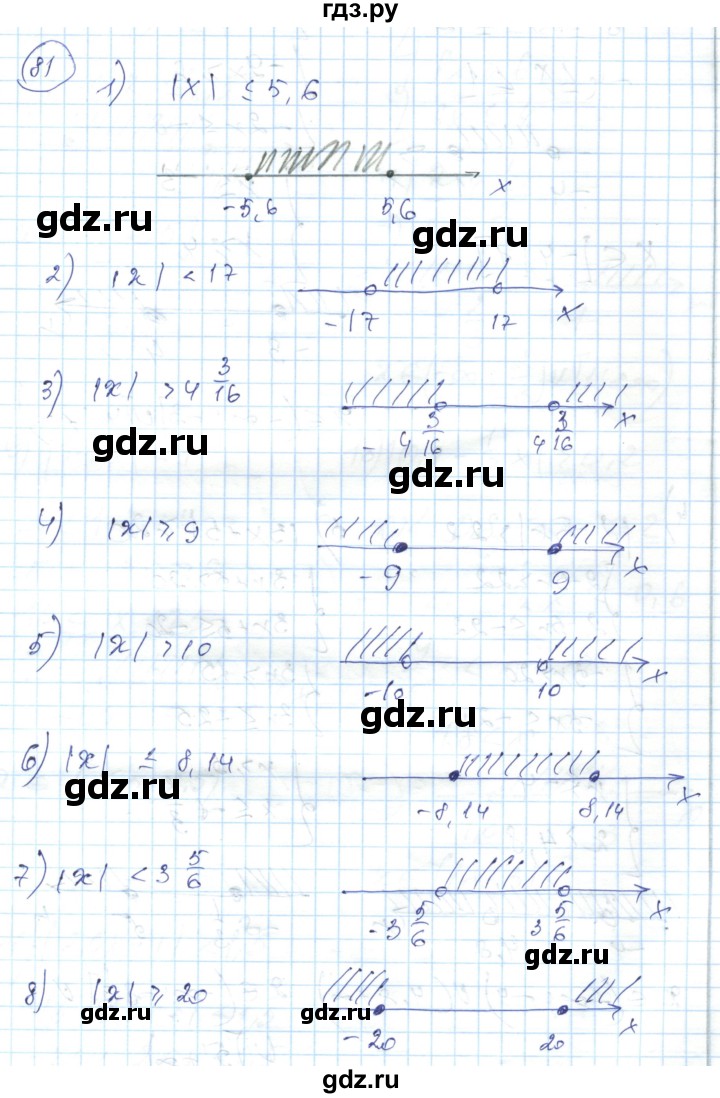 ГДЗ по алгебре 7 класс Абылкасымова   повторение - 81, Решебник