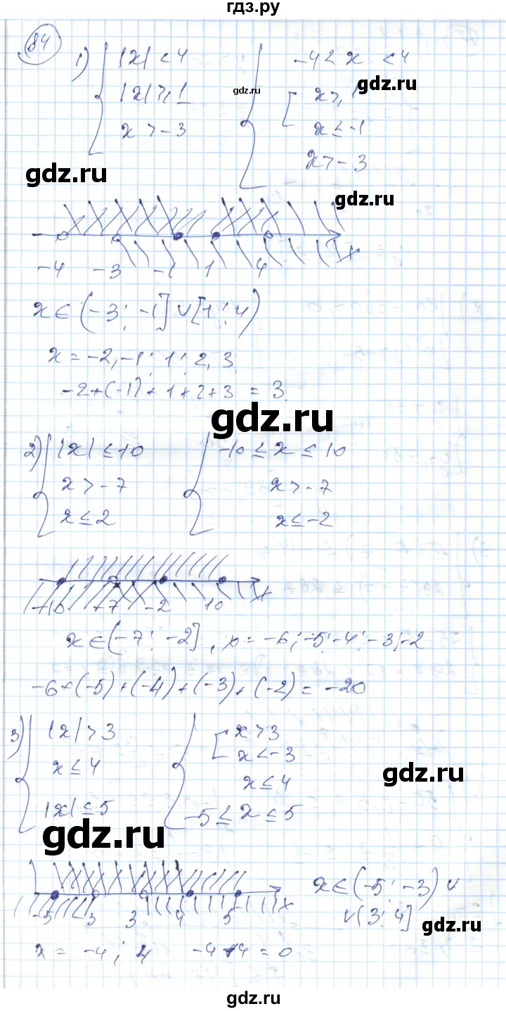 ГДЗ по алгебре 7 класс Абылкасымова   повторение - 84, Решебник