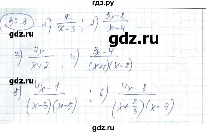 ГДЗ по алгебре 7 класс Абылкасымова   параграф 37 - 37.8, Решебник