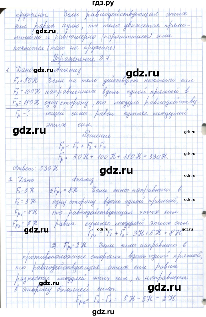 ГДЗ по физике 7 класс Башарулы   параграф - 21, Решебник