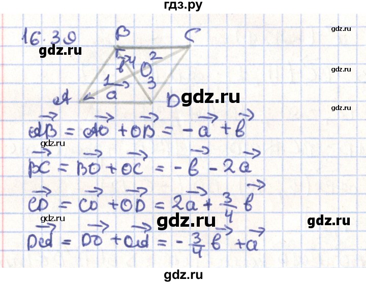 ГДЗ по геометрии 9 класс Мерзляк  Углубленный уровень параграф 16 - 16.39, Решебник