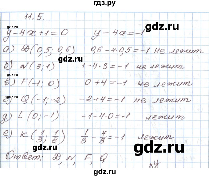 ГДЗ по алгебре 7 класс Мордкович   параграф 11 - 11.5, Решебник