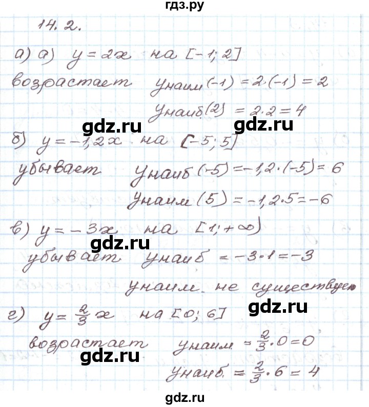 ГДЗ по алгебре 7 класс Мордкович   параграф 14 - 14.2, Решебник