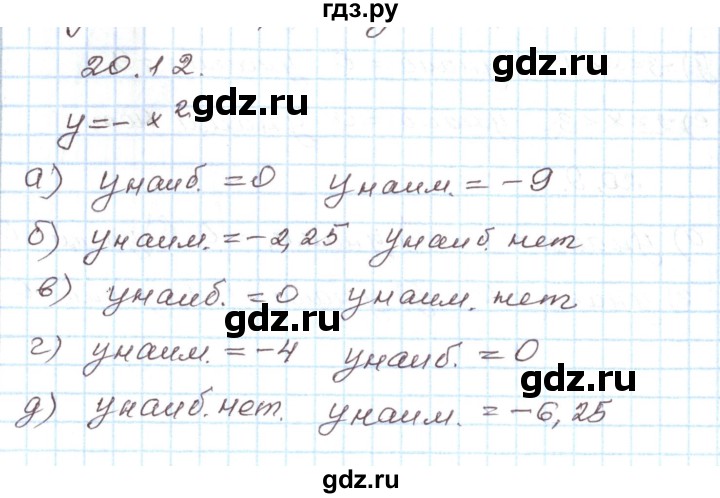 ГДЗ по алгебре 7 класс Мордкович   параграф 20 - 20.12, Решебник