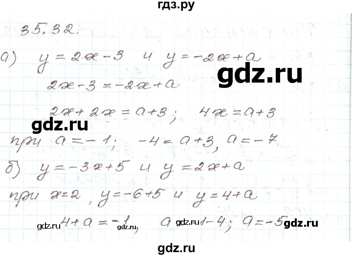 ГДЗ по алгебре 7 класс Мордкович   параграф 35 - 35.32, Решебник