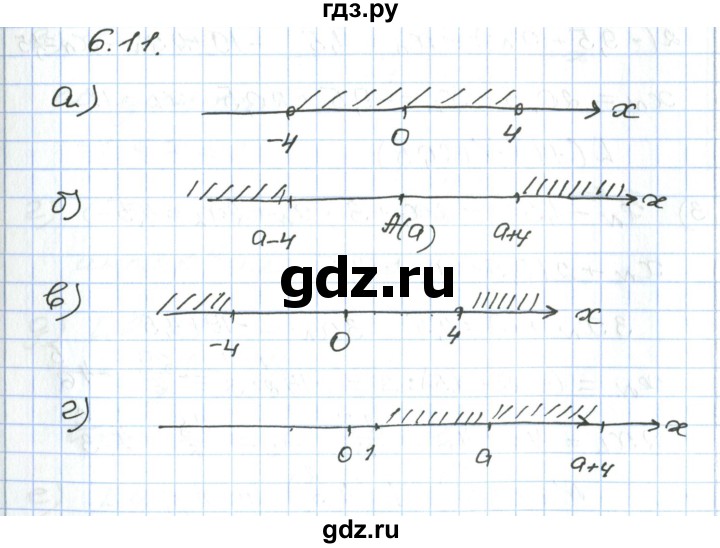 ГДЗ по алгебре 7 класс Мордкович   параграф 6 - 6.11, Решебник