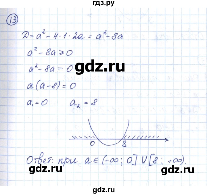 ГДЗ по алгебре 9 класс Мерзляк рабочая тетрадь  параграф 12 - 13, Решебник