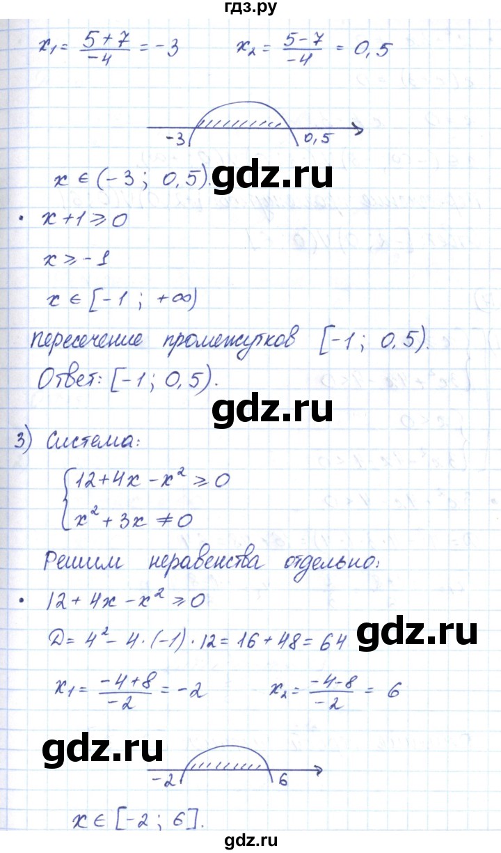ГДЗ по алгебре 9 класс Мерзляк рабочая тетрадь  параграф 12 - 16, Решебник