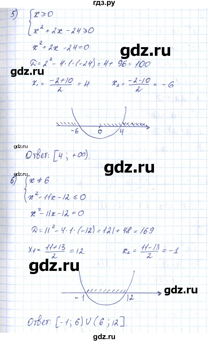 ГДЗ по алгебре 9 класс Мерзляк рабочая тетрадь  параграф 12 - 18, Решебник