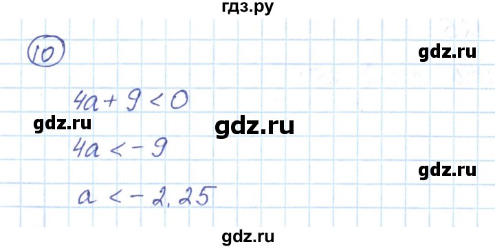 ГДЗ по алгебре 9 класс Мерзляк рабочая тетрадь  параграф 5 - 10, Решебник