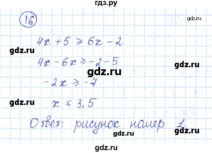 ГДЗ по алгебре 9 класс Мерзляк рабочая тетрадь  параграф 5 - 16, Решебник