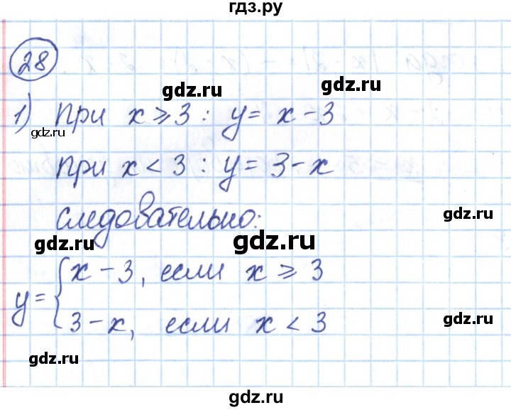 ГДЗ по алгебре 9 класс Мерзляк рабочая тетрадь  параграф 5 - 28, Решебник