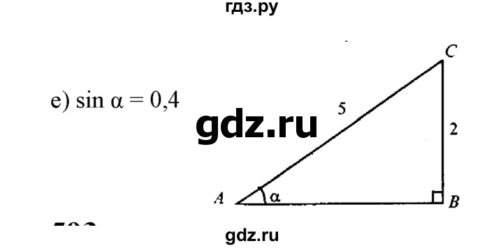 ГДЗ по геометрии 8 класс  Атанасян   задача - 592, Решебник №2 к учебнику 2018