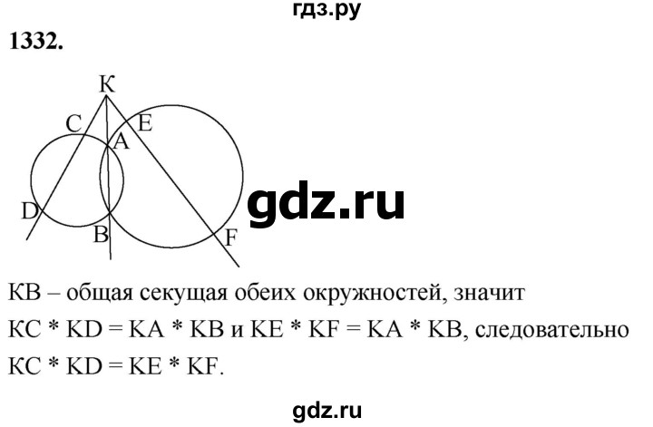 ГДЗ по геометрии 8 класс  Атанасян   задача - 1332, Решебник к учебнику 2023