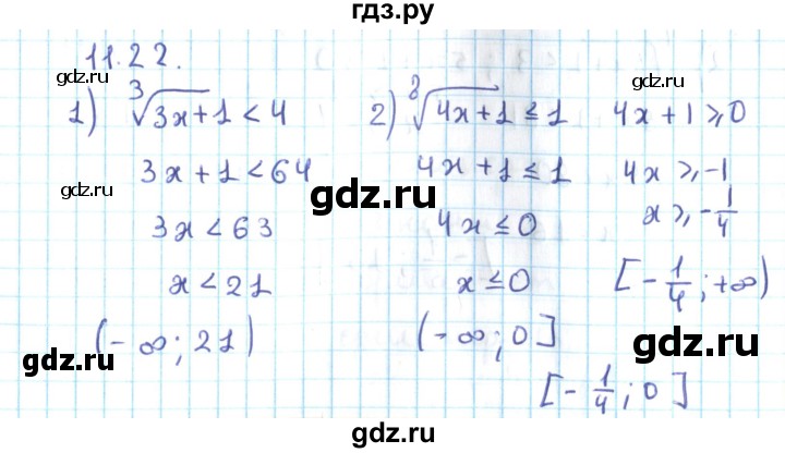 ГДЗ по алгебре 10 класс Мерзляк  Углубленный уровень параграф 11 - 11.22, Решебник №2
