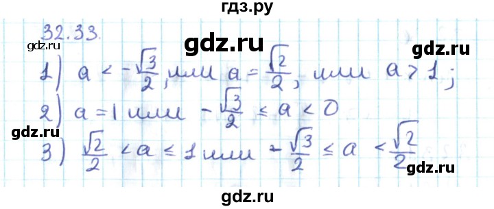ГДЗ по алгебре 10 класс Мерзляк  Углубленный уровень параграф 32 - 32.33, Решебник №2