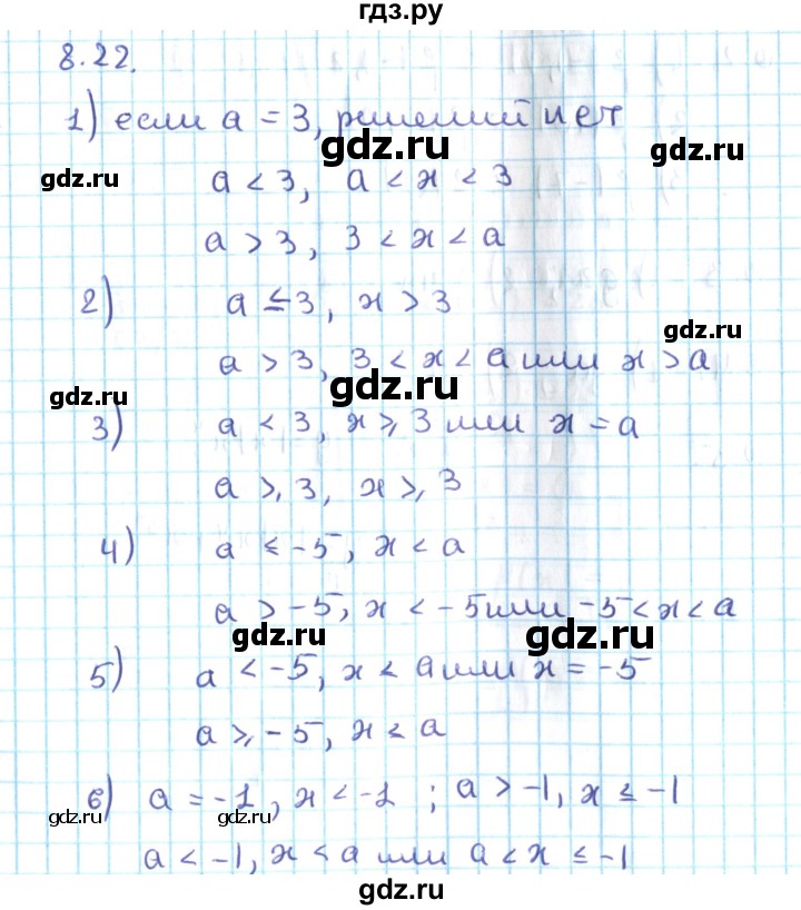ГДЗ по алгебре 10 класс Мерзляк  Углубленный уровень параграф 8 - 8.22, Решебник №2