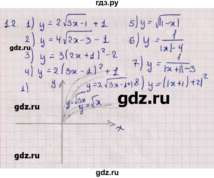 ГДЗ по алгебре 10 класс Мерзляк  Углубленный уровень упражнение - 12, Решебник №1