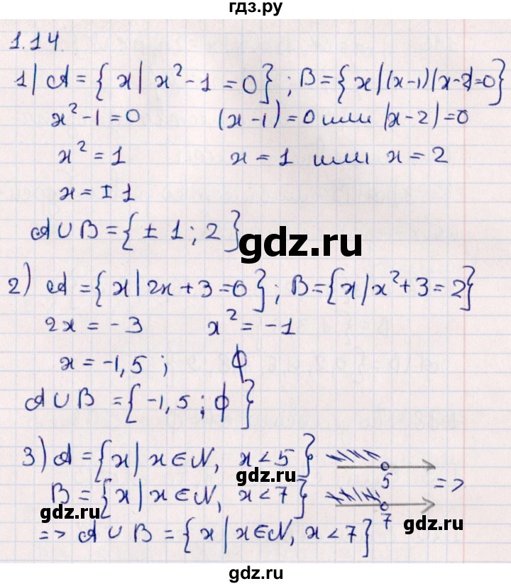 ГДЗ по алгебре 10 класс Мерзляк  Углубленный уровень параграф 1 - 1.14, Решебник №1