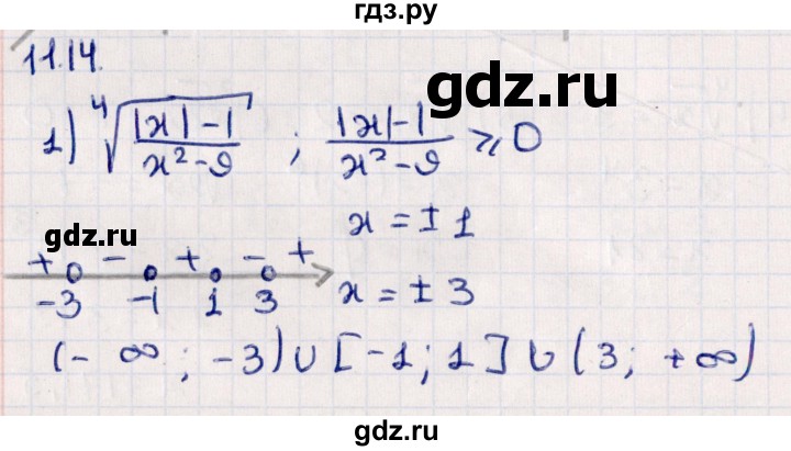 ГДЗ по алгебре 10 класс Мерзляк  Углубленный уровень параграф 11 - 11.14, Решебник №1