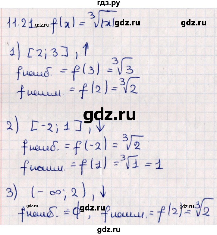 ГДЗ по алгебре 10 класс Мерзляк  Углубленный уровень параграф 11 - 11.21, Решебник №1