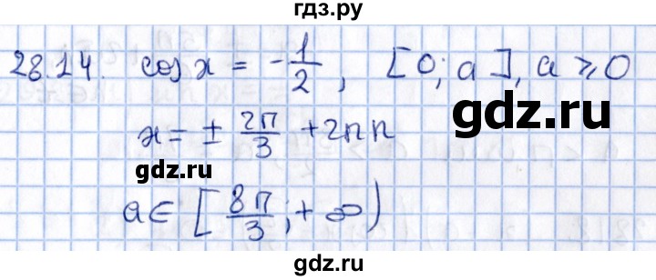 ГДЗ по алгебре 10 класс Мерзляк  Углубленный уровень параграф 28 - 28.14, Решебник №1