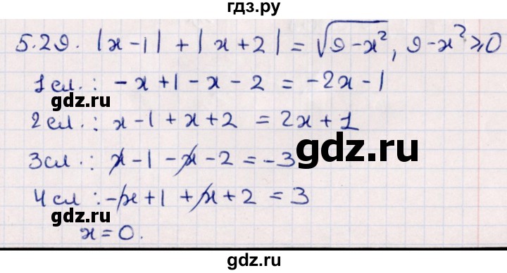 ГДЗ по алгебре 10 класс Мерзляк  Углубленный уровень параграф 5 - 5.29, Решебник №1