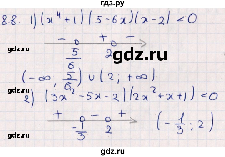 ГДЗ по алгебре 10 класс Мерзляк  Углубленный уровень параграф 8 - 8.8, Решебник №1