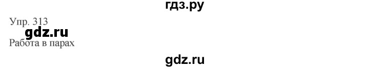 ГДЗ по русскому языку 7 класс Сабитова   упражнение - 313, Решебник
