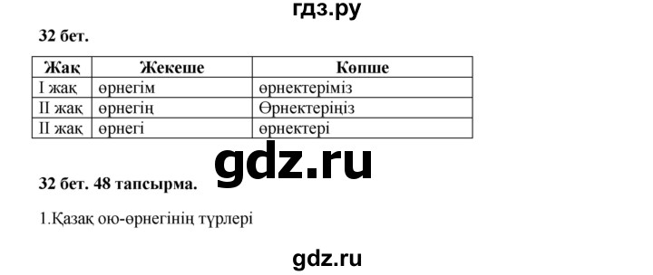 ГДЗ по казахскому языку 3 класс Жумабаева   часть 2. страница - 32, Решебник