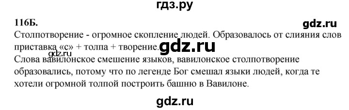 ГДЗ по русскому языку 6 класс Сабитова   упражнение - 116, Решебник