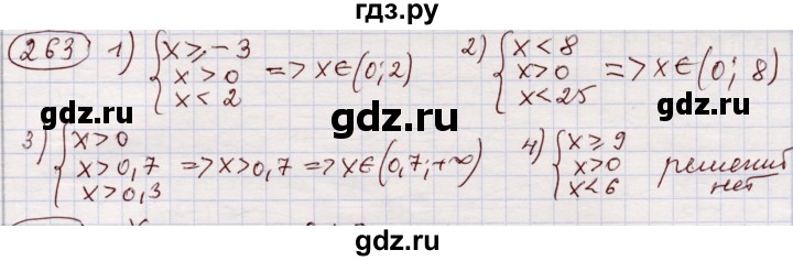 ГДЗ по алгебре 11 класс Абылкасымова   упражнение - 263, Решебник