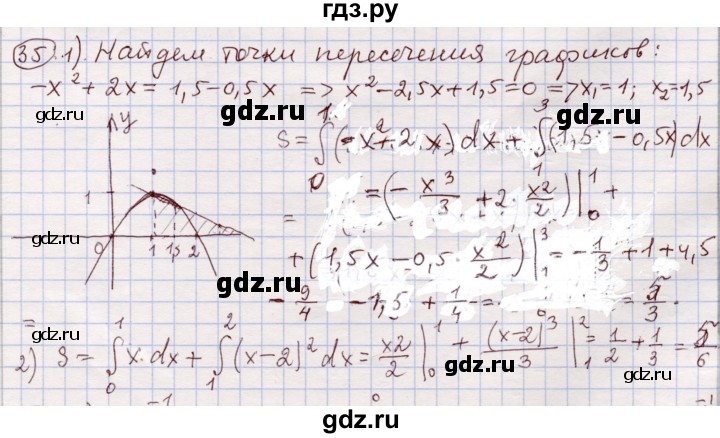 ГДЗ по алгебре 11 класс Абылкасымова   упражнение - 35, Решебник