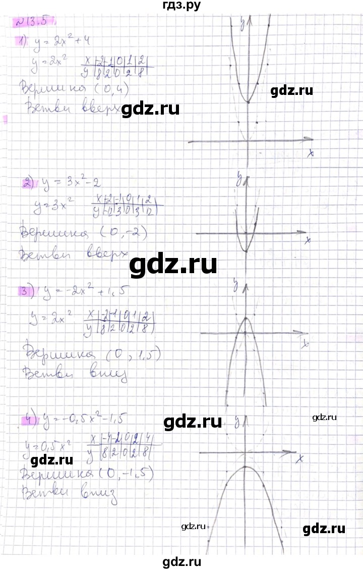 ГДЗ по алгебре 8 класс Абылкасымова   параграф 13 - 13.5, Решебник