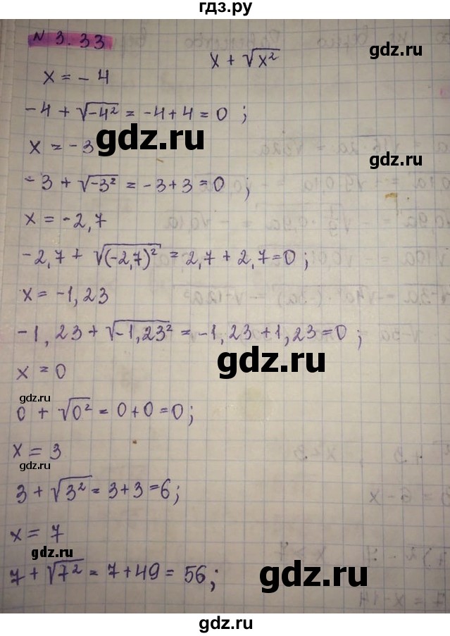 ГДЗ по алгебре 8 класс Абылкасымова   параграф 3 - 3.33, Решебник