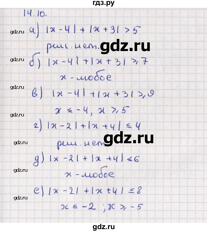 ГДЗ по алгебре 9 класс Мордкович   §14 - 14.10, Решебник