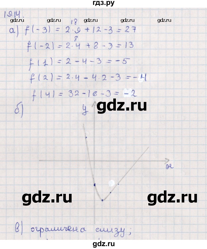 ГДЗ по алгебре 9 класс Мордкович   §19 - 19.14, Решебник