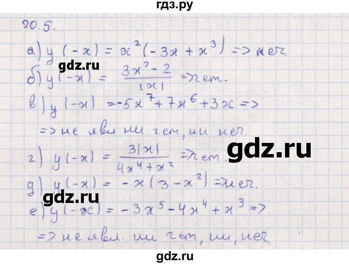 ГДЗ по алгебре 9 класс Мордкович   §20 - 20.5, Решебник