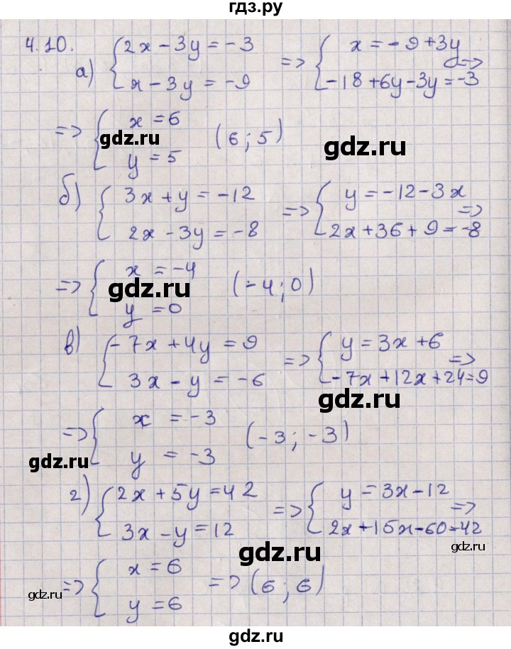 ГДЗ по алгебре 9 класс Мордкович   §4 - 4.10, Решебник