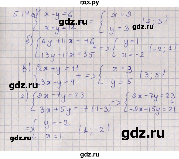 ГДЗ по алгебре 9 класс Мордкович   §5 - 5.14, Решебник